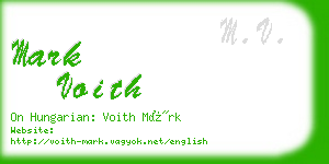 mark voith business card